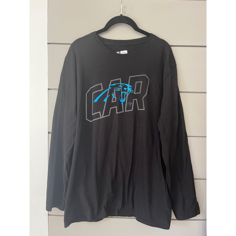 Carolina Panthers NFL Team Apparel Long Sleeve T‎ Shirt Mens Size L G
